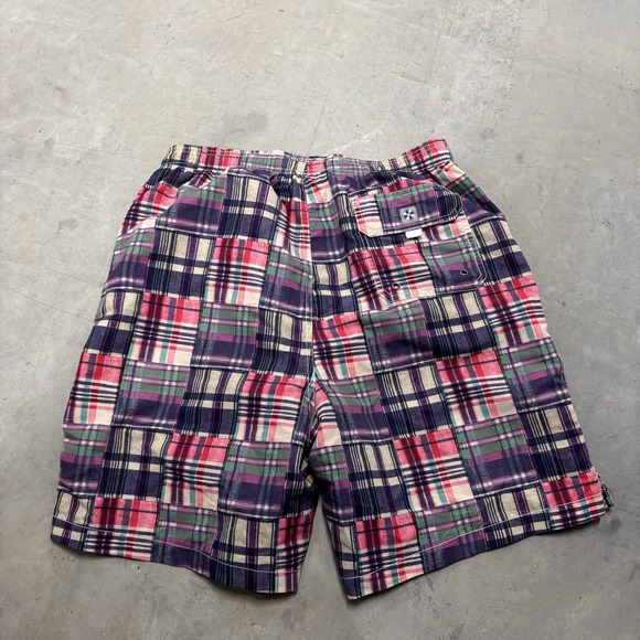 Castaway Nantucket Shorts Swim Trunks Patchwork Plaid‎ Men's Medium - Picture 2 of 3